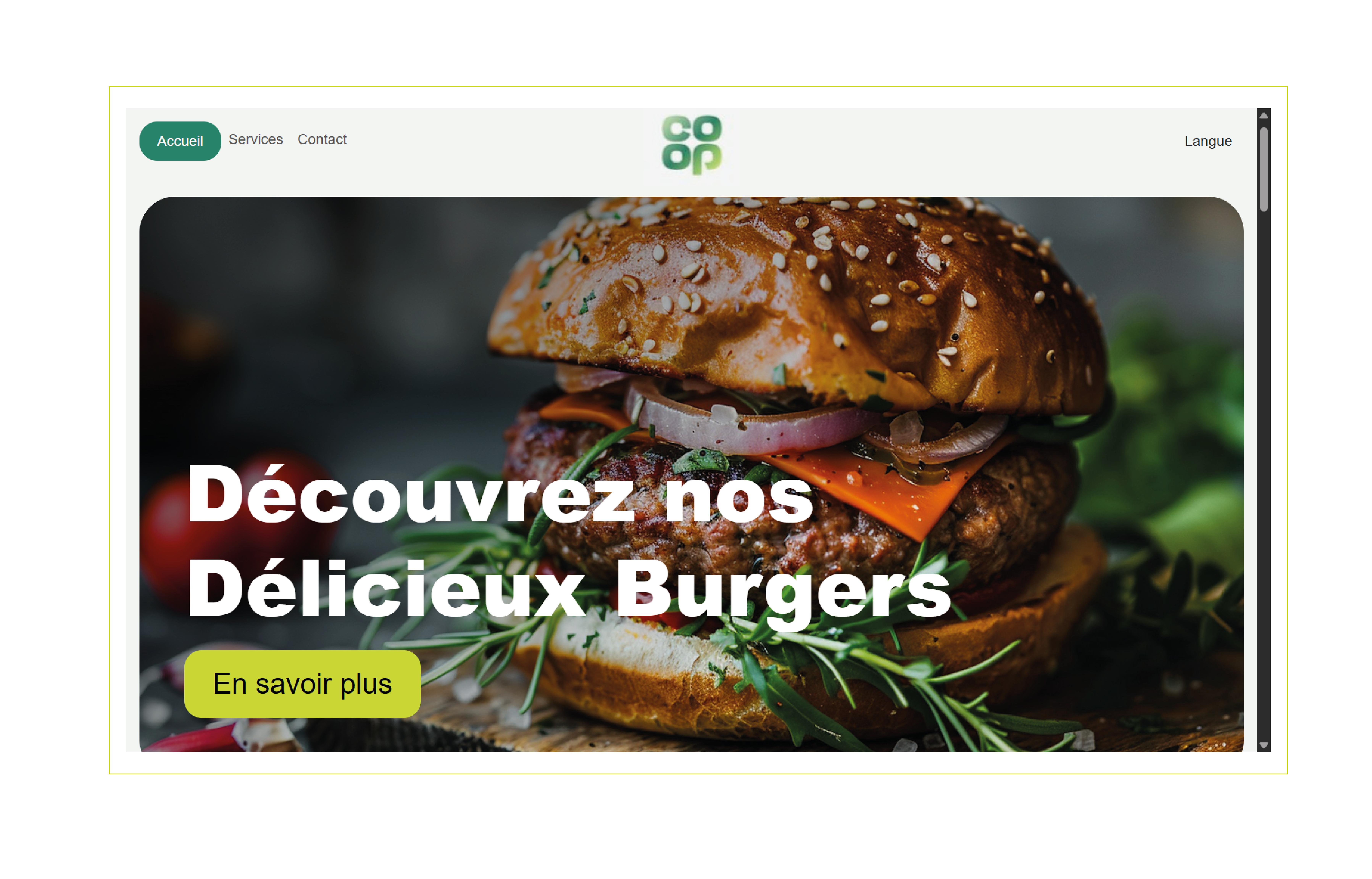 LANDING PAGE RESTAURANT